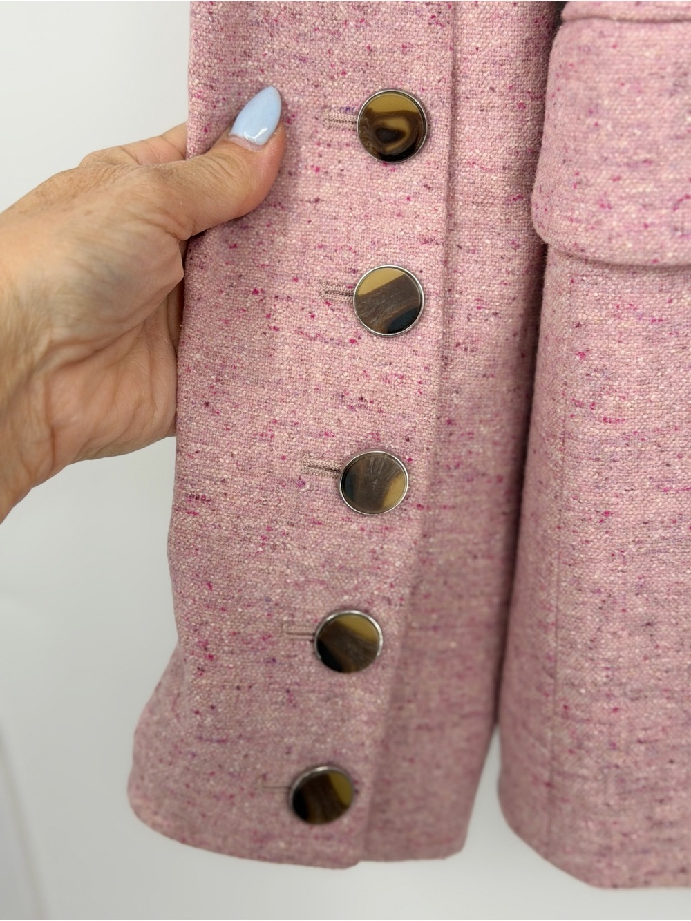 Veronica Beard Steele Heather pink single button Dickey jacket - Picture 4 of 9
